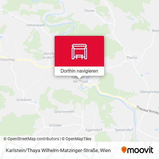 Karlstein / Thaya Wilhelm-Matzinger-Straße Karte