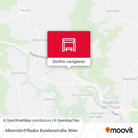 Alberndorf/Raabs Bundesstraße Karte
