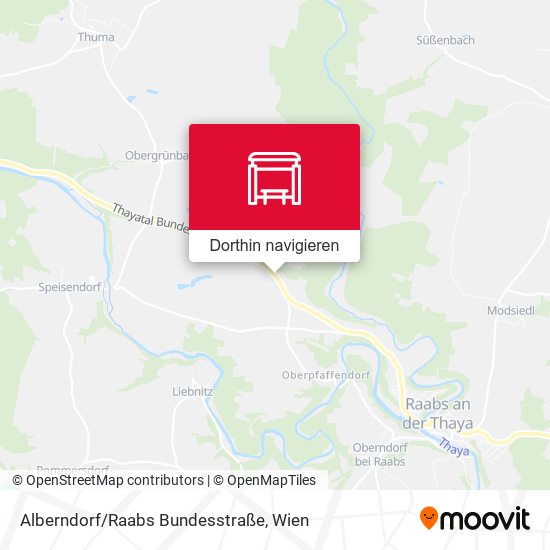 Alberndorf/Raabs Bundesstraße Karte
