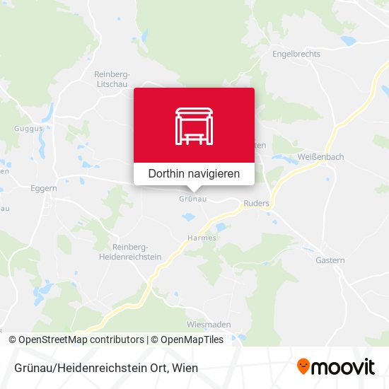 Grünau/Heidenreichstein Ort Karte