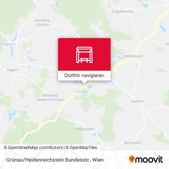 Grünau / Heidenreichstein Bundesstr. Karte