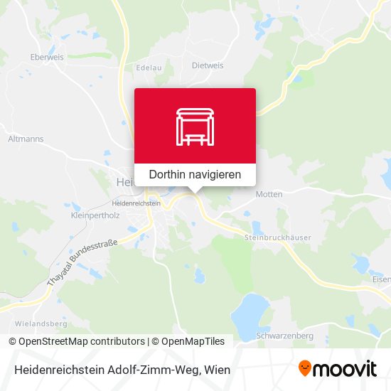 Heidenreichstein Adolf-Zimm-Weg Karte