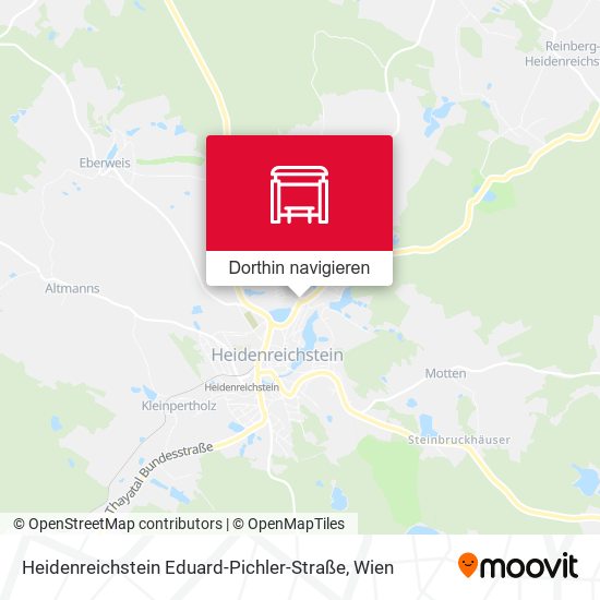 Heidenreichstein Eduard-Pichler-Straße Karte