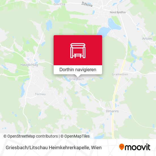 Griesbach / Litschau Heimkehrerkapelle Karte