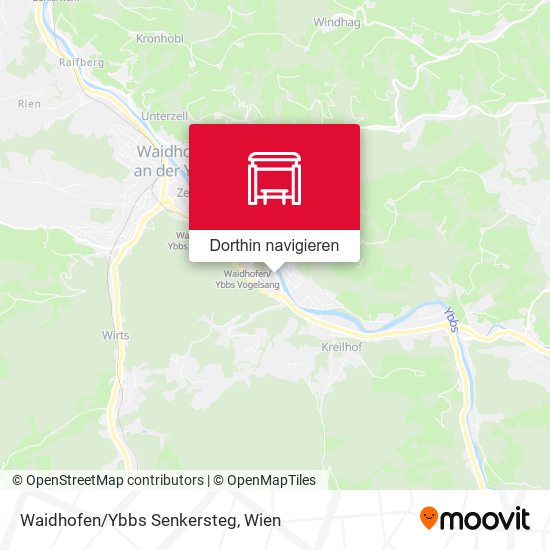 Waidhofen/Ybbs Senkersteg Karte