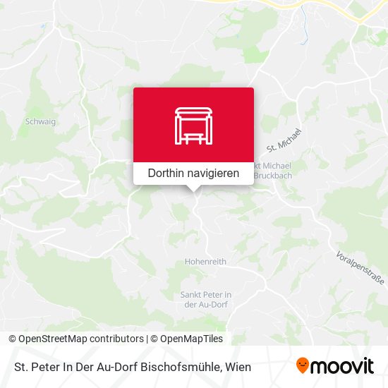St. Peter In Der Au-Dorf Bischofsmühle Karte