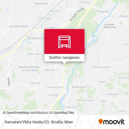 Kematen/Ybbs Heide/23. Straße Karte
