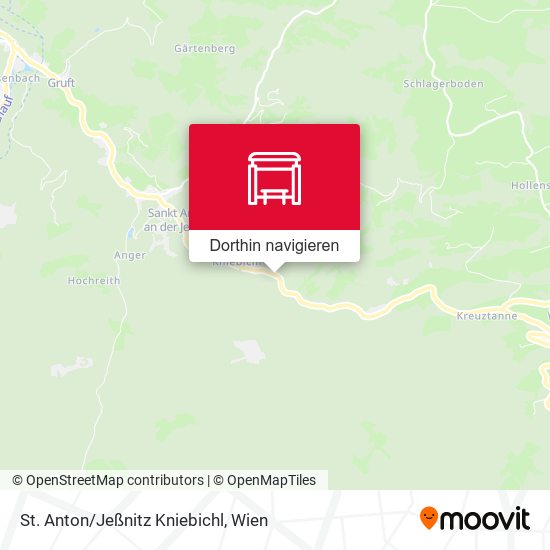 St. Anton/Jeßnitz Kniebichl Karte
