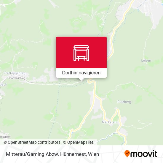 Mitterau / Gaming Abzw. Hühnernest Karte