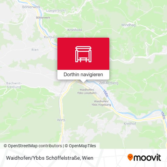 Waidhofen/Ybbs Schöffelstraße Karte