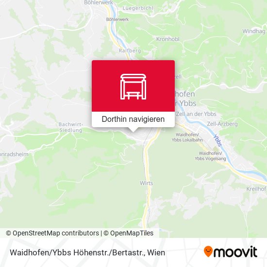 Waidhofen / Ybbs Höhenstr. / Bertastr. Karte