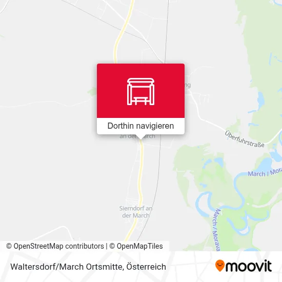 Waltersdorf/March Ortsmitte Karte