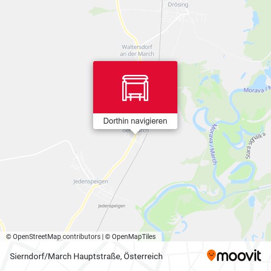 Sierndorf/March Hauptstraße Karte