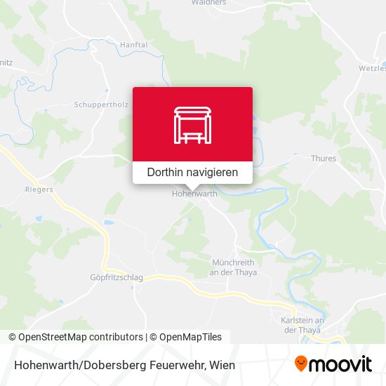 Hohenwarth / Dobersberg Feuerwehr Karte