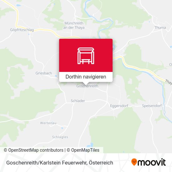 Goschenreith / Karlstein Feuerwehr Karte