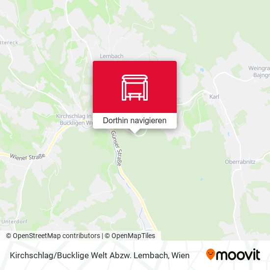 Kirchschlag / Bucklige Welt Abzw. Lembach Karte