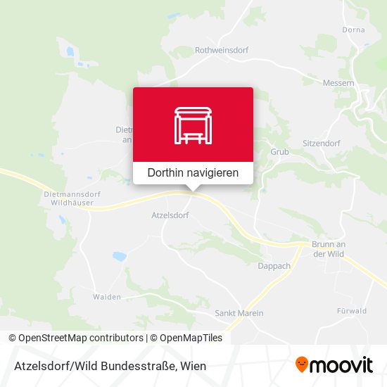 Atzelsdorf/Wild Bundesstraße Karte