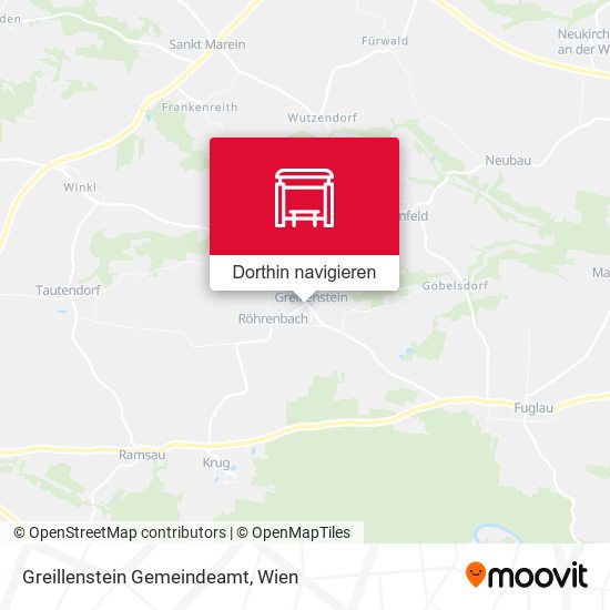 Greillenstein Gemeindeamt Karte