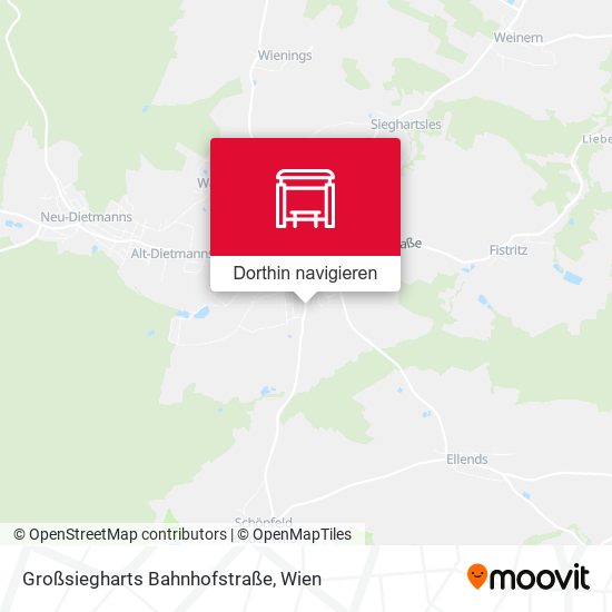 Großsiegharts Bahnhofstraße Karte