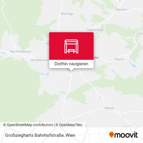 Großsiegharts Bahnhofstraße Karte