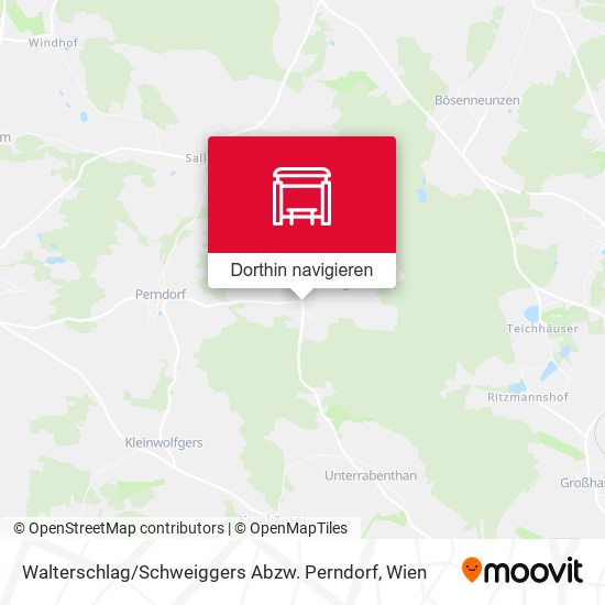 Walterschlag / Schweiggers Abzw. Perndorf Karte