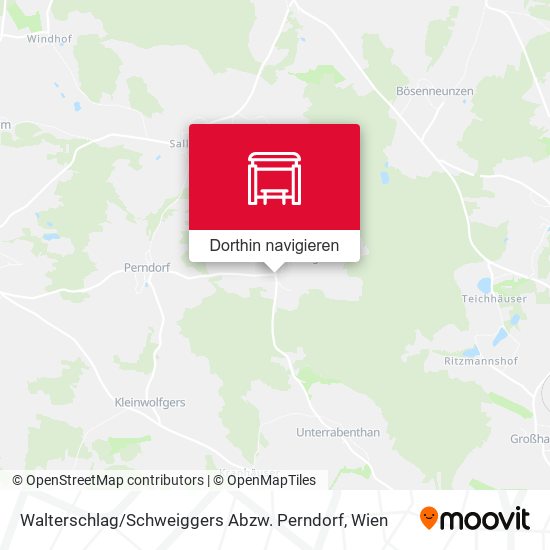 Walterschlag / Schweiggers Abzw. Perndorf Karte