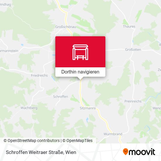 Schroffen Weitraer Straße Karte
