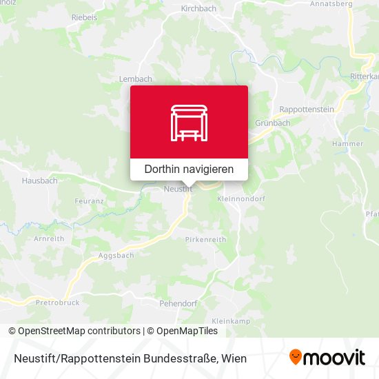 Neustift / Rappottenstein Bundesstraße Karte