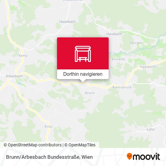 Brunn/Arbesbach Bundesstraße Karte