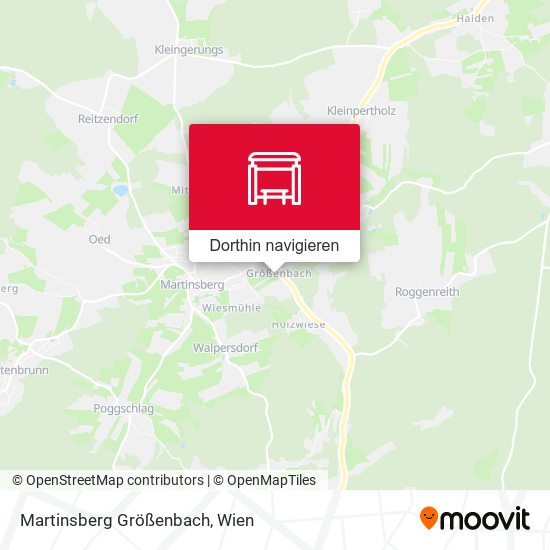 Martinsberg Größenbach Karte