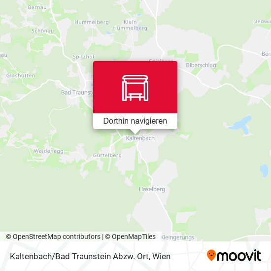Kaltenbach / Bad Traunstein Abzw. Ort Karte
