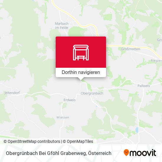 Obergrünbach Bei Gföhl Grabenweg Karte