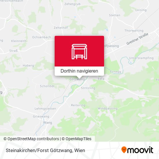 Steinakirchen/Forst Götzwang Karte