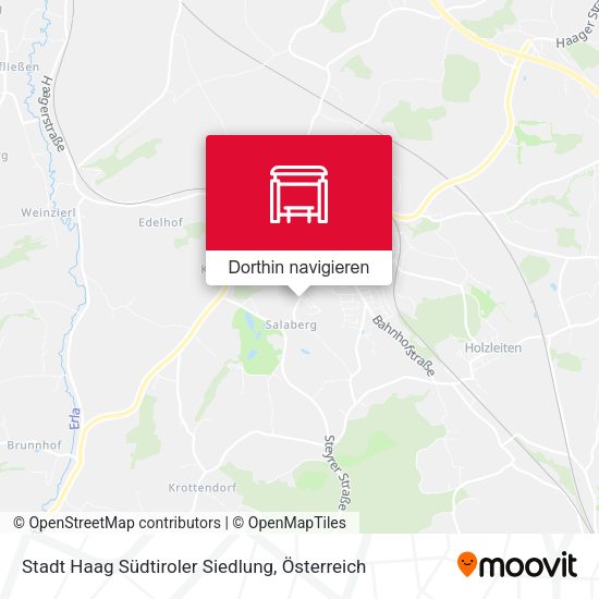 Stadt Haag Südtiroler Siedlung Karte