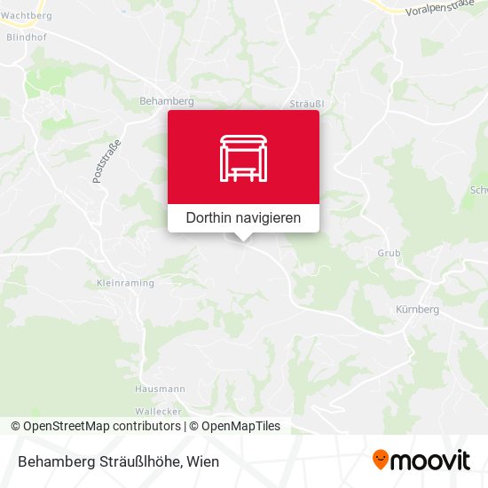 Behamberg Sträußlhöhe Karte