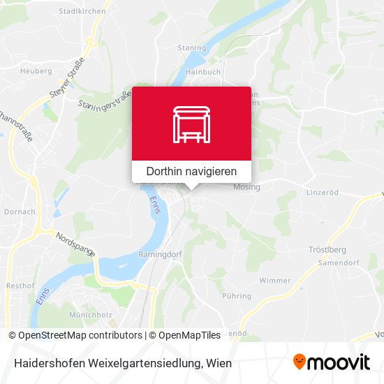 Haidershofen Weixelgartensiedlung Karte