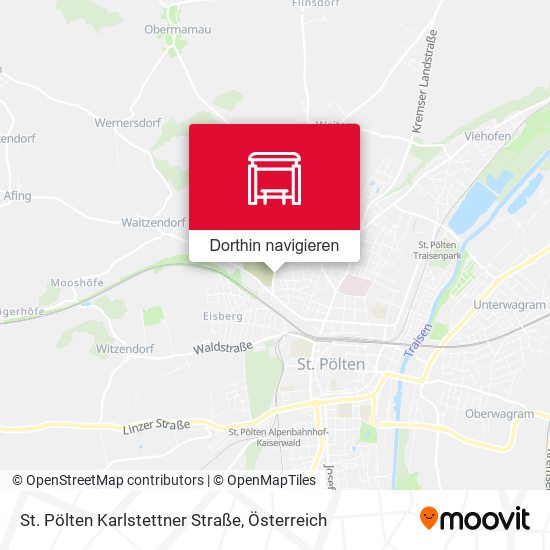 St. Pölten Karlstettner Straße Karte