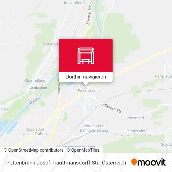 Pottenbrunn Josef-Trauttmansdorff-Str. Karte