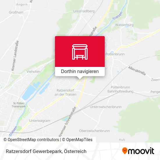 Ratzersdorf Gewerbepark Karte