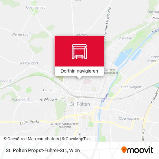 St. Pölten Propst-Führer-Str. Karte