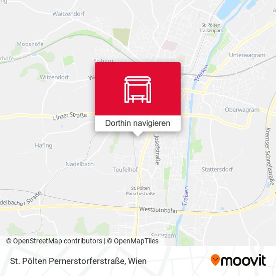 St. Pölten Pernerstorferstraße Karte