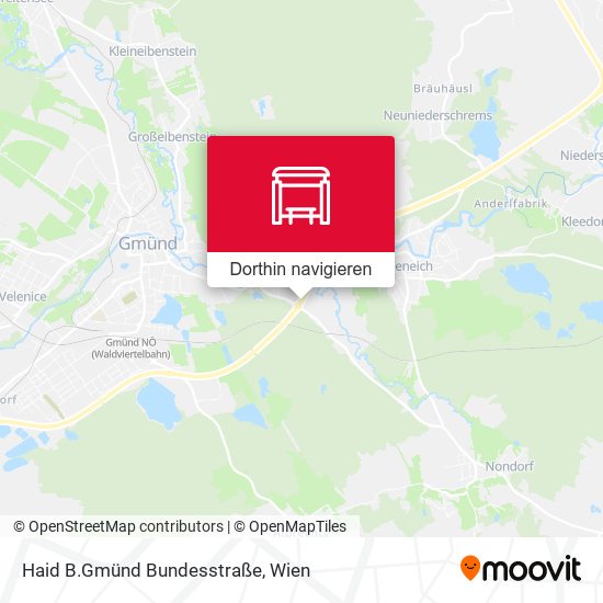 Haid B.Gmünd Bundesstraße Karte