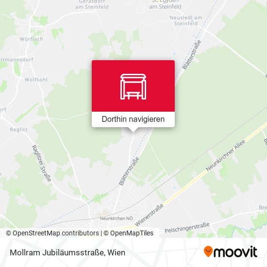 Mollram Jubiläumsstraße Karte