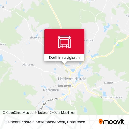 Heidenreichstein Käsemacherwelt Karte