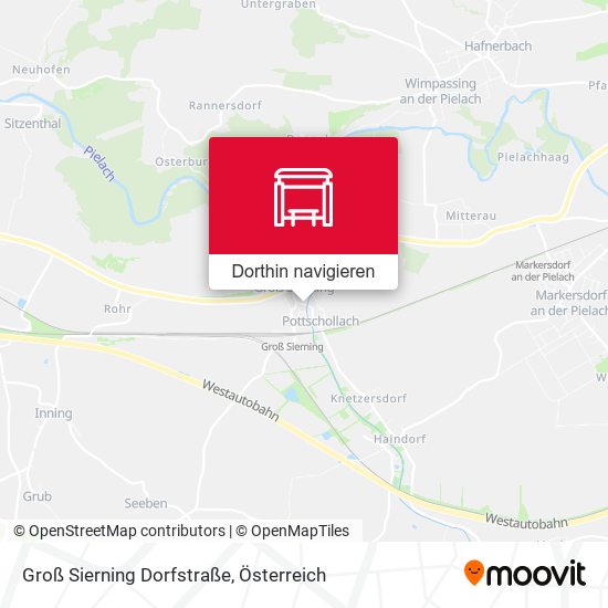 Groß Sierning Dorfstraße Karte