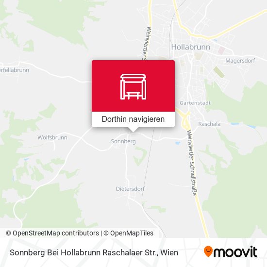 Sonnberg Bei Hollabrunn Raschalaer Str. Karte