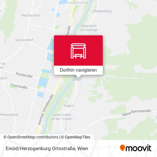 Einöd/Herzogenburg Ortsstraße Karte