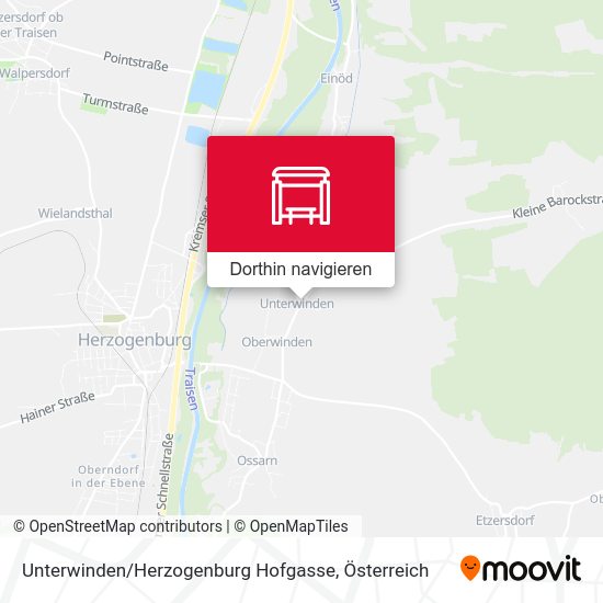Unterwinden / Herzogenburg Hofgasse Karte