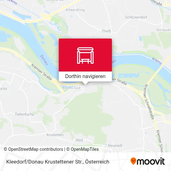 Kleedorf / Donau Krustettener Str. Karte