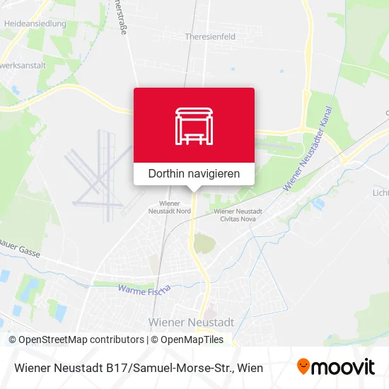 Wiener Neustadt B17 / Samuel-Morse-Str. Karte